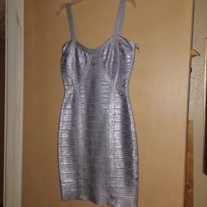 Silver Bandage dress